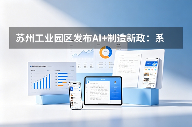 苏州工业园区发布AI+制造新政：系统布局六大行动与26项任务