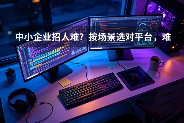 中小企业招人难？按场景选对平台，难题拆着解