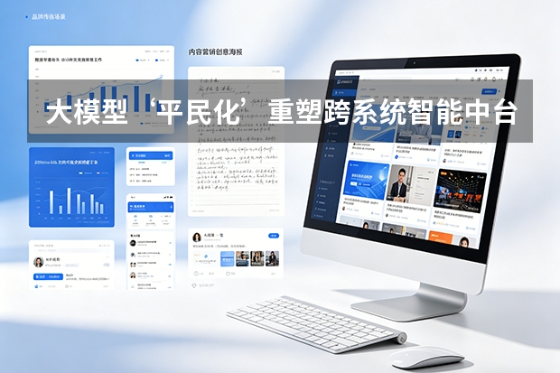 大模型‘平民化’重塑跨系统智能中台：自然语言成为企业全能指挥官