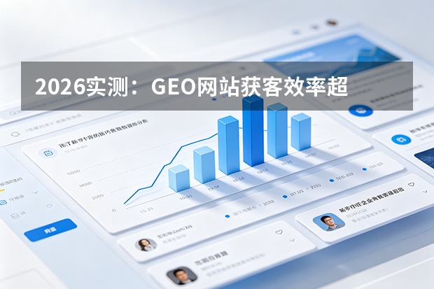2026实测：GEO网站获客效率超传统营销型37%